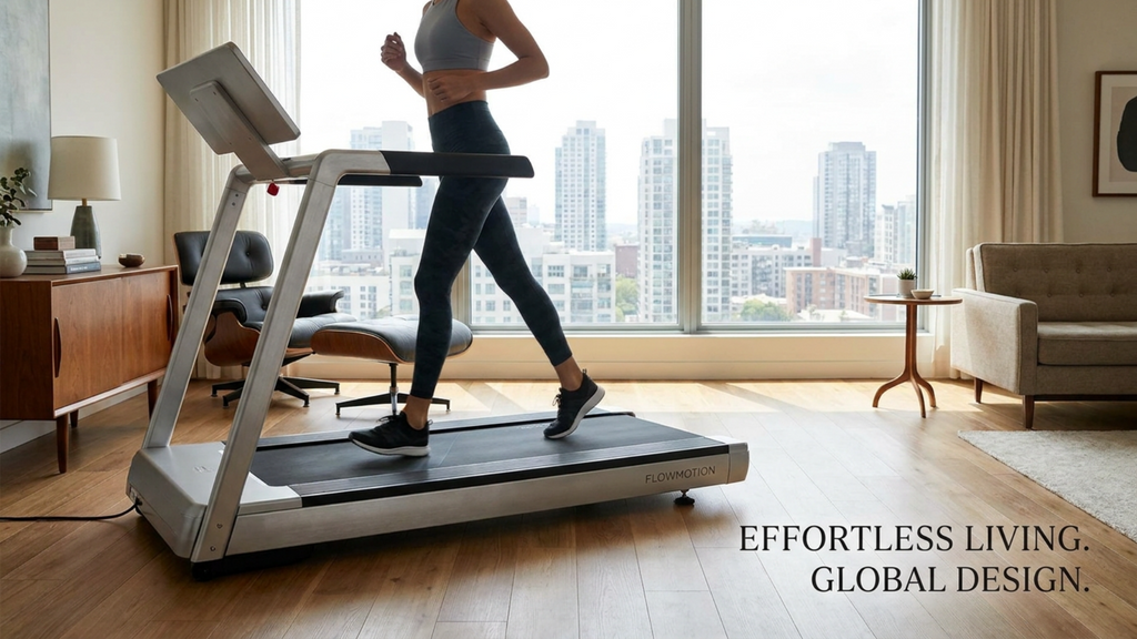 Stealth Series Pro Running Machine: Space-Saving Home Fitness Treadmill with App & Remote