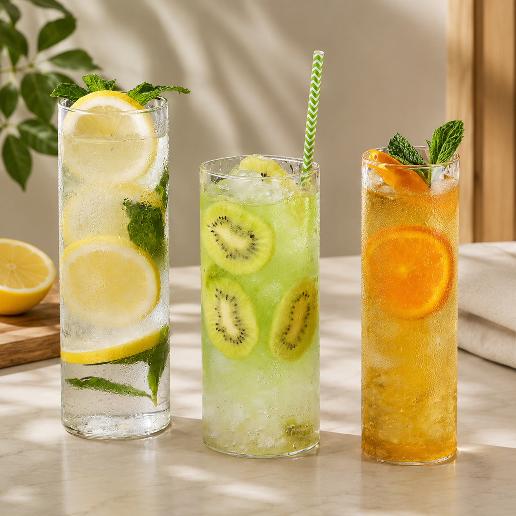 Tall Transparent Glass Cup