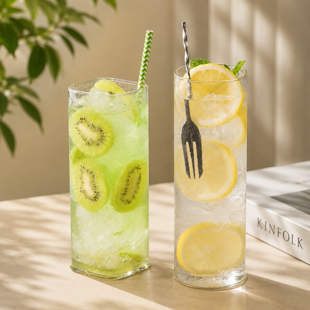 Tall Transparent Glass Cup
