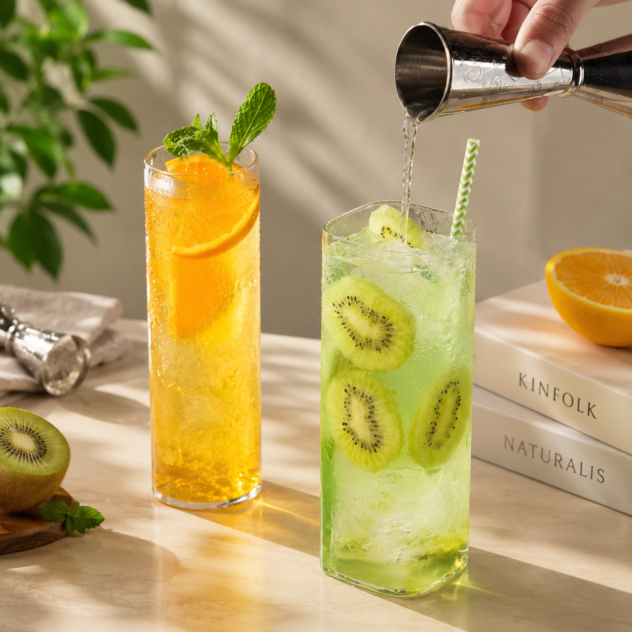 Tall Transparent Glass Cup
