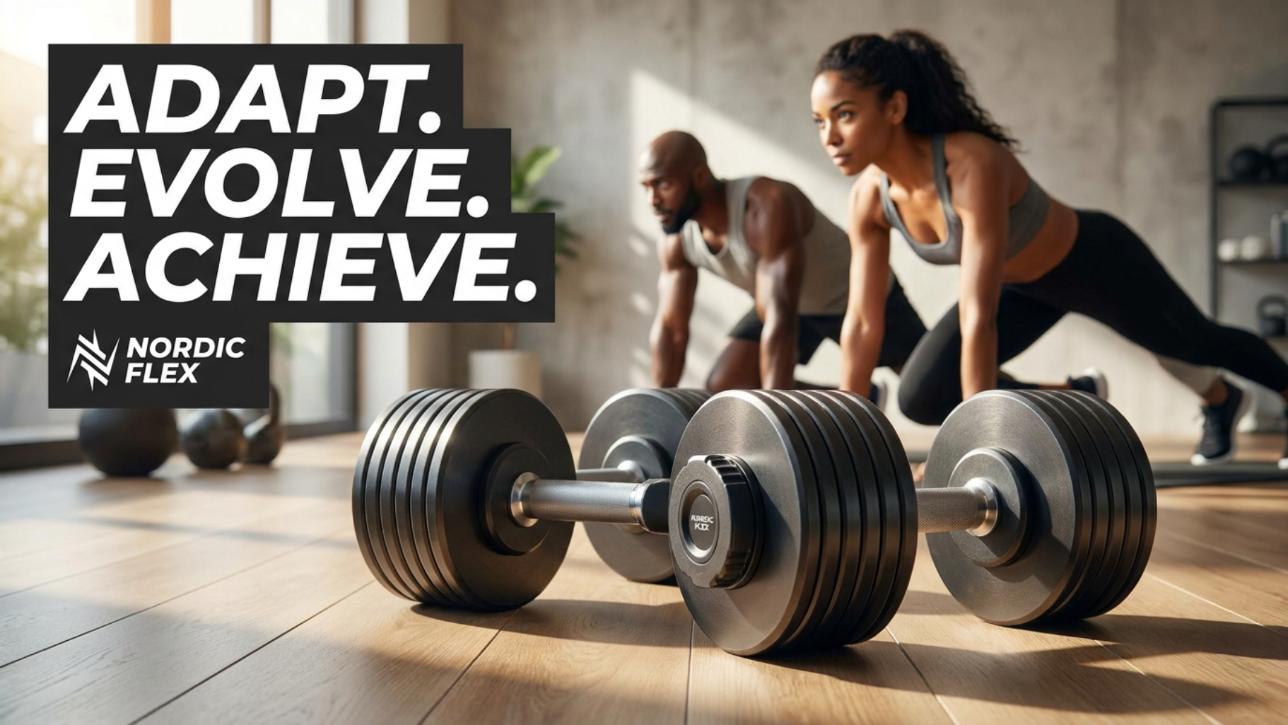 Industrial Cast Iron Adjustable Dumbbells: Elite Strength 2.5lb Increment Smart Weight System
